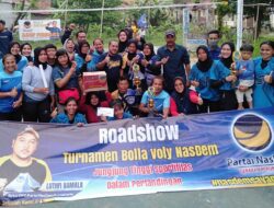 Serunya Emak-Emak di Purwakarta Ikut Turnamen Voli NasDem Sayang Kamu