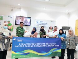 Usung Program Promotif dan Preventif, BPJamsostek Purwakarta Bagikan Sembako