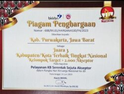 Purwakarta Juara Tiga Besar Nasional Akseptor KB Terbanyak