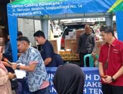 BPJamsostek Purwakarta Aktivasi Pasar “Kerja Keras Bebas Cemas” di Citeko