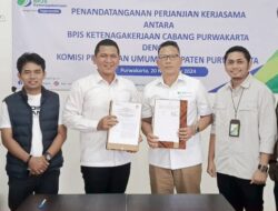 Teken PKS dengan KPU Purwakarta, BPJamsostek Lindungi 14.456 Penyelengara Pilkada