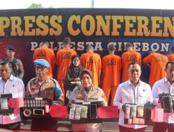 Periode April 2025, Polresta Cirebon Ungkap 7 Kasus Narkoba dan Tangkap 9 Tersangka