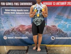 Langganan Juara Renang, Yasmin Harumkan Purwakarta dan SDN 3 Nagri Kaler