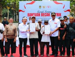 BPJS Ketenagakerjaan Purwakarta Siap Lindungi 100 Pengayuh Becak Listrik
